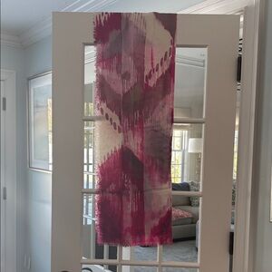 Kinrose cashmere Pink and White Scarf